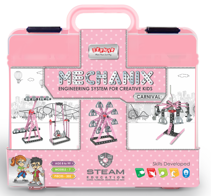 Mechanix Carnival Smart Bag 7-in-1 Construction Set Ages 7+ Years