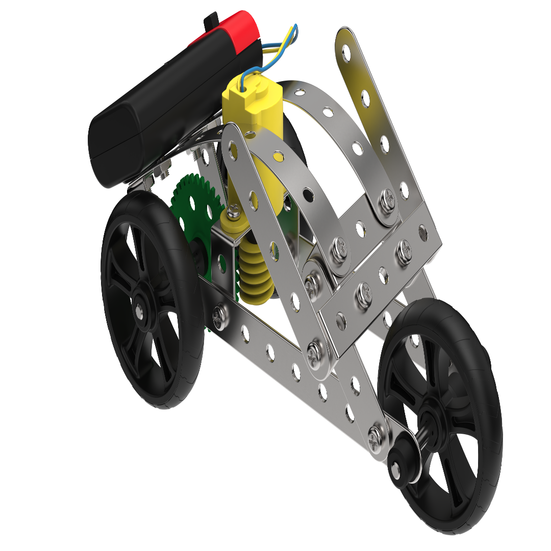 Mechanix Steel Robotix - 8-in-1 DIY Motorized STEM Steel Construction Set Ages 8+ Years