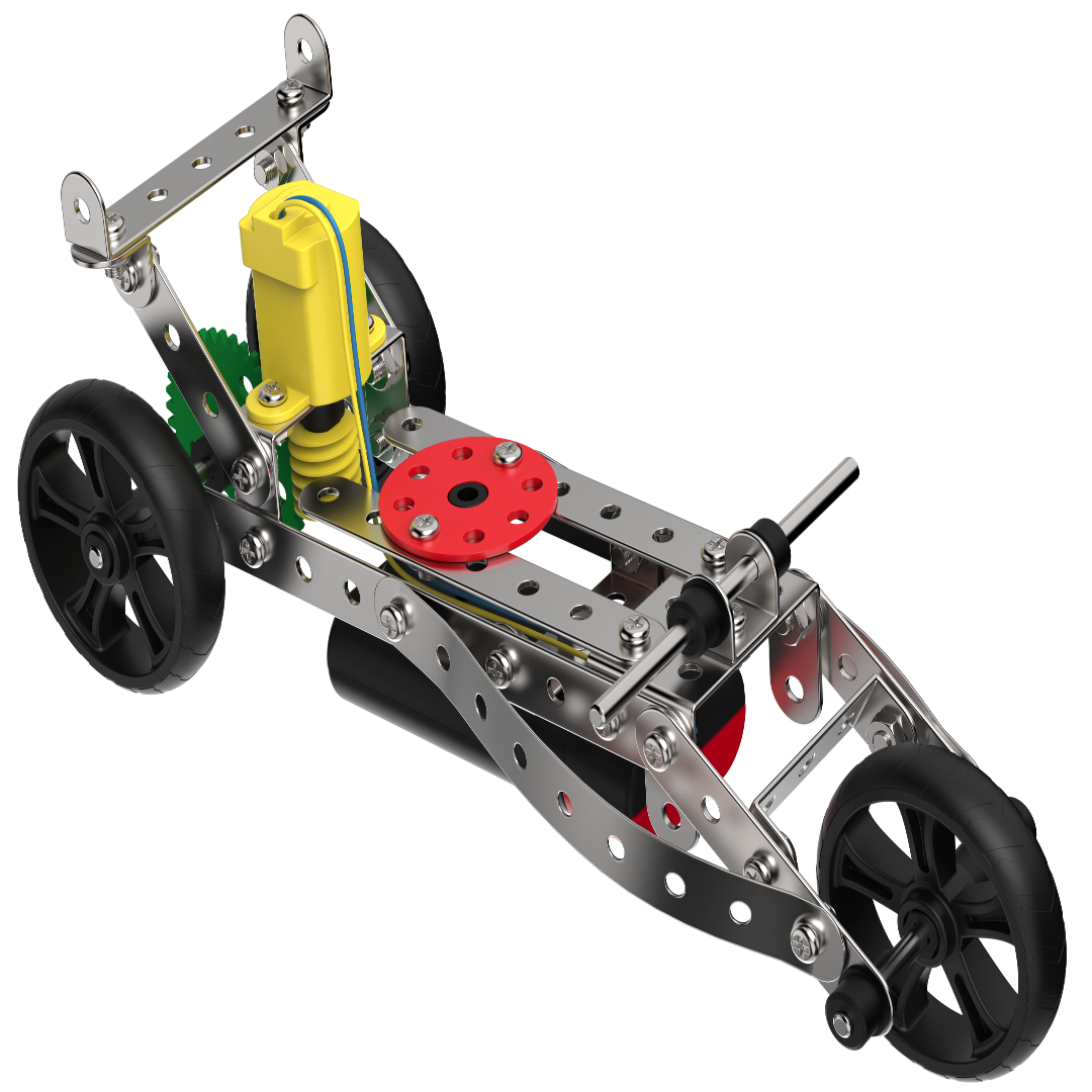 Mechanix Steel Robotix - 8-in-1 DIY Motorized STEM Steel Construction Set Ages 8+ Years