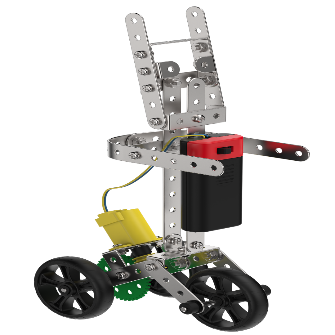 Mechanix Steel Robotix - 8-in-1 DIY Motorized STEM Steel Construction Set Ages 8+ Years