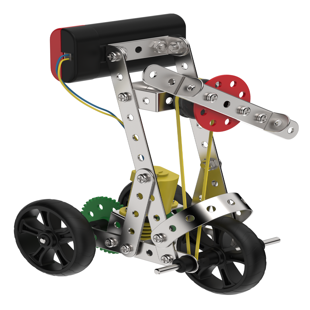 Mechanix Steel Robotix - 8-in-1 DIY Motorized STEM Steel Construction Set Ages 8+ Years