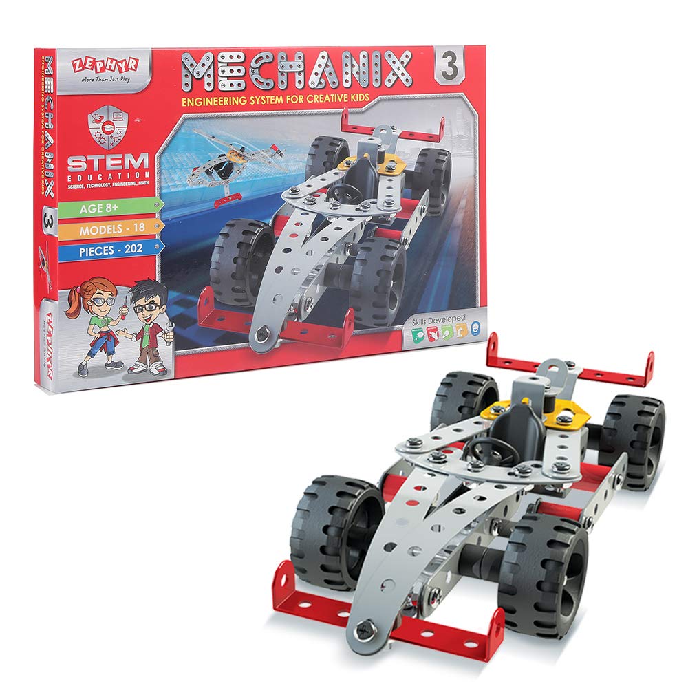 Mechanix 3 Original Edition 18-in-1 Metal Construction Set for Ages 7+ Years