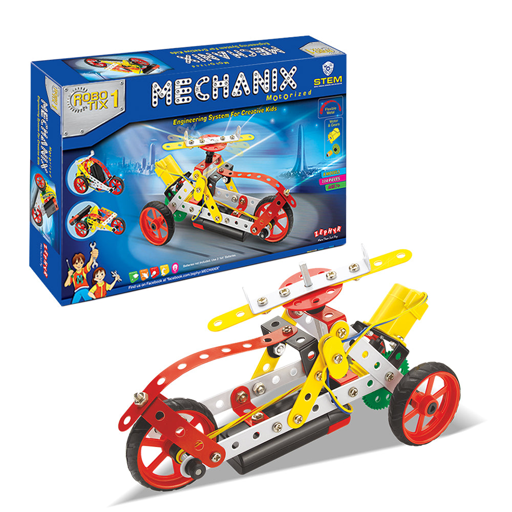 Mechanix Robotix 1 Motorised Edition 8-in-1 Construction Set for Ages 8+ Years