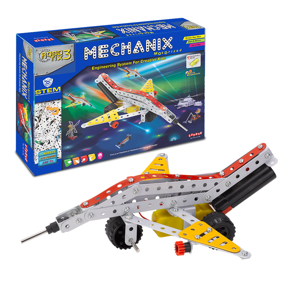 Mechanix Robotix 3 Motorised Edition 8-in-1 Construction Set for Ages 7+ Years