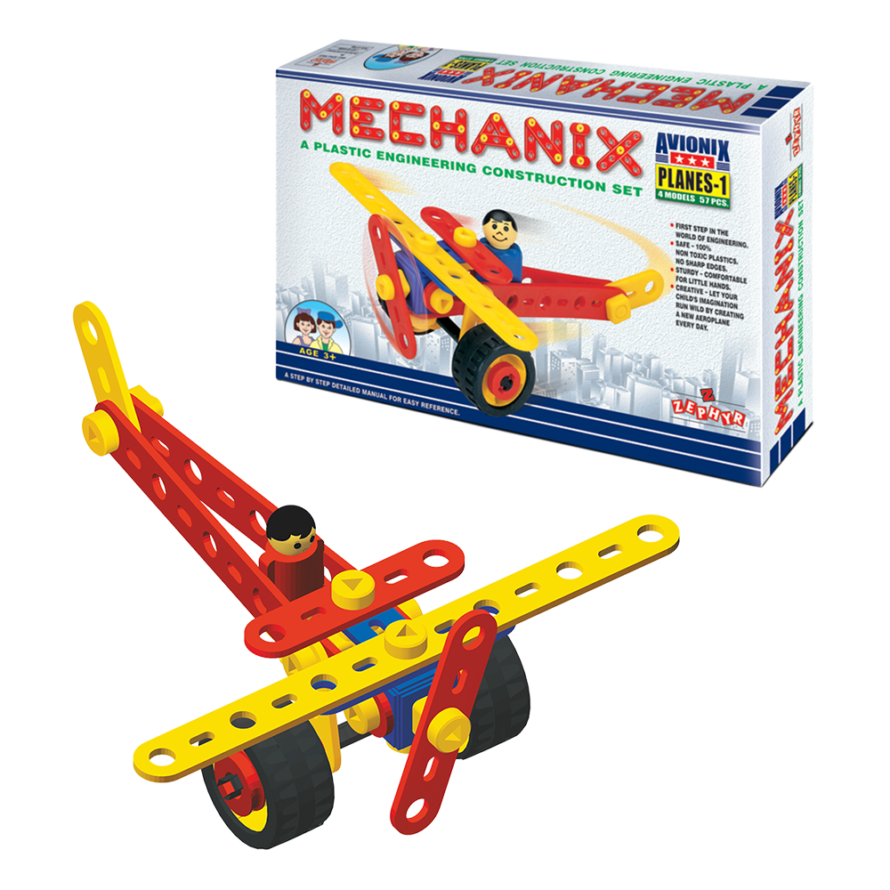 Plastic Planes 1 DIY 4 - in -1 Plastic Construction Set Ages 3+ Years