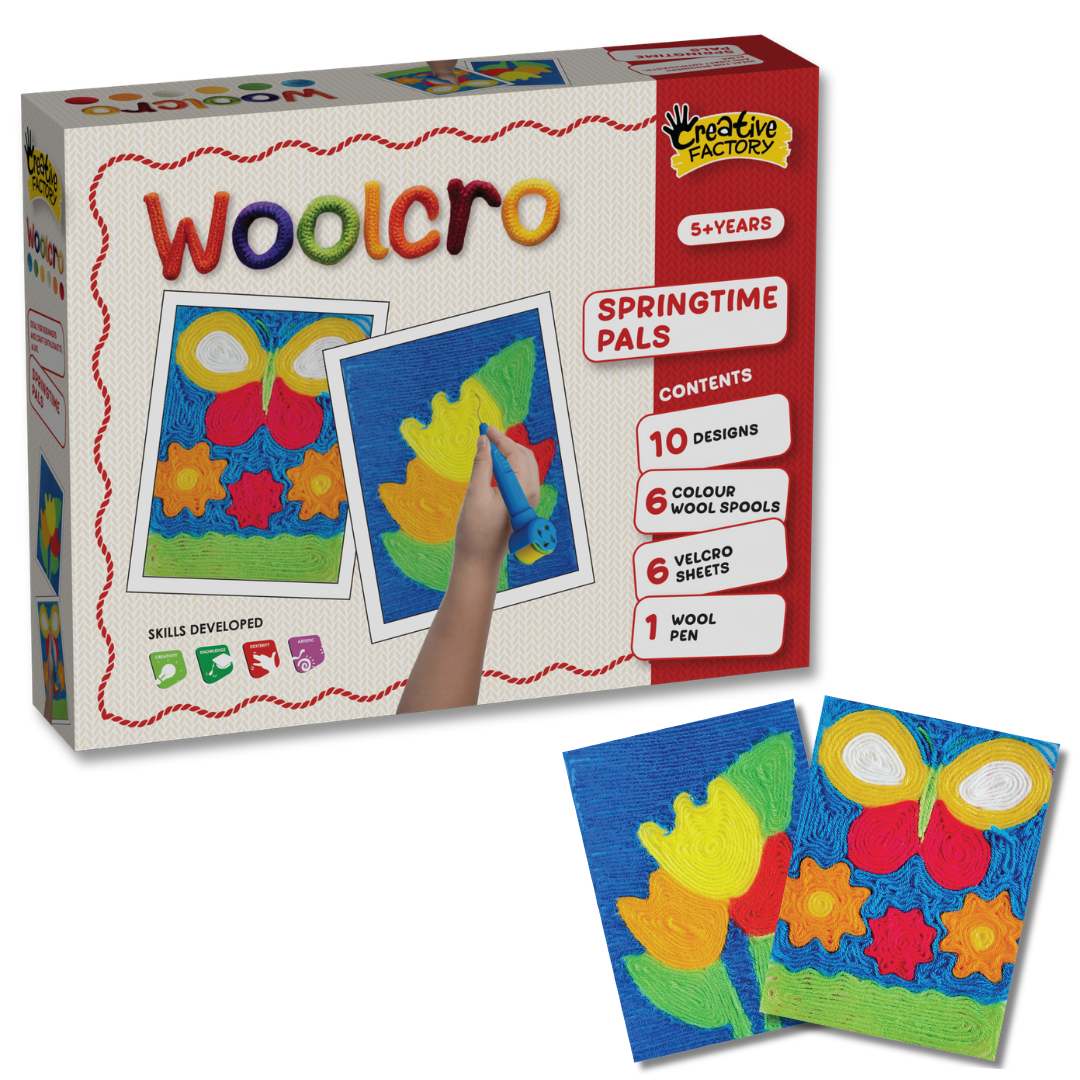 Woolcro Wool Painting Activity  Springtime Pals Theme Kit for 8+ Years