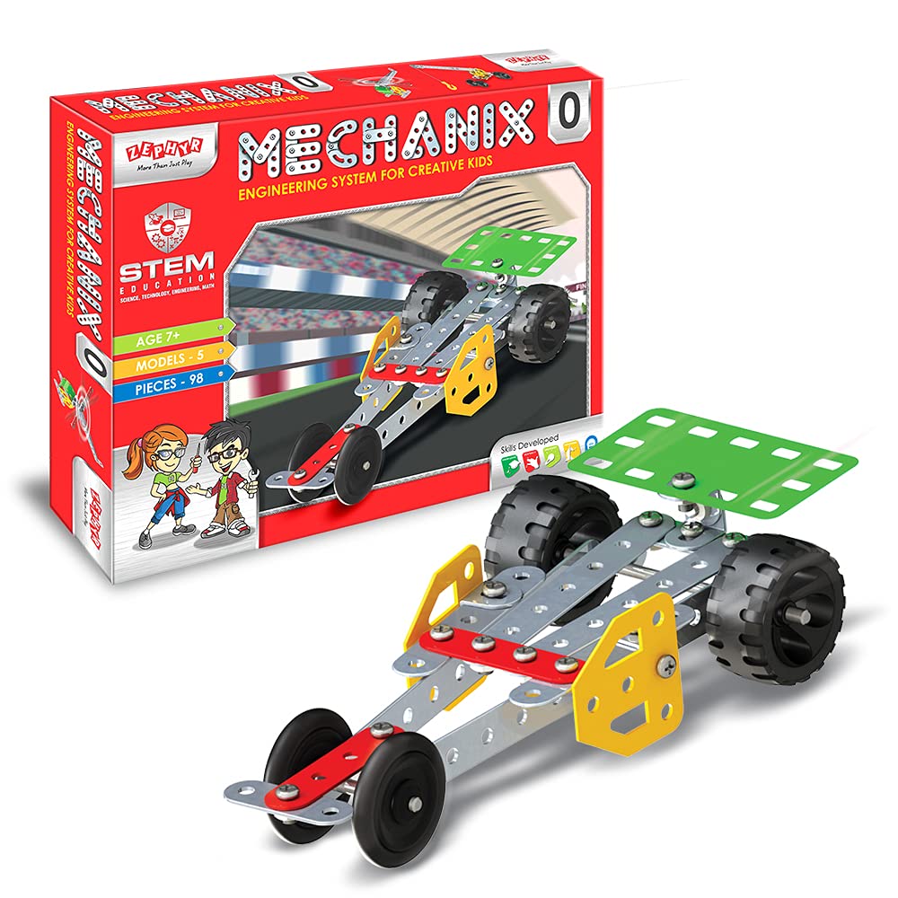 Mechanix 0 Original Edition 5-in-1 Metal Construction Set for Ages 7+ Years