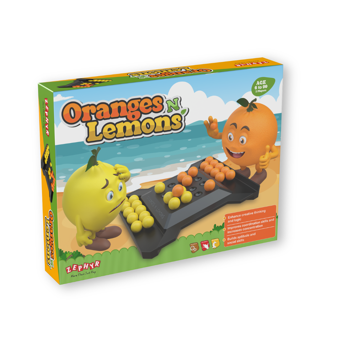 Oranges and Lemons 2 Player Strategy Board Game 8+ Years