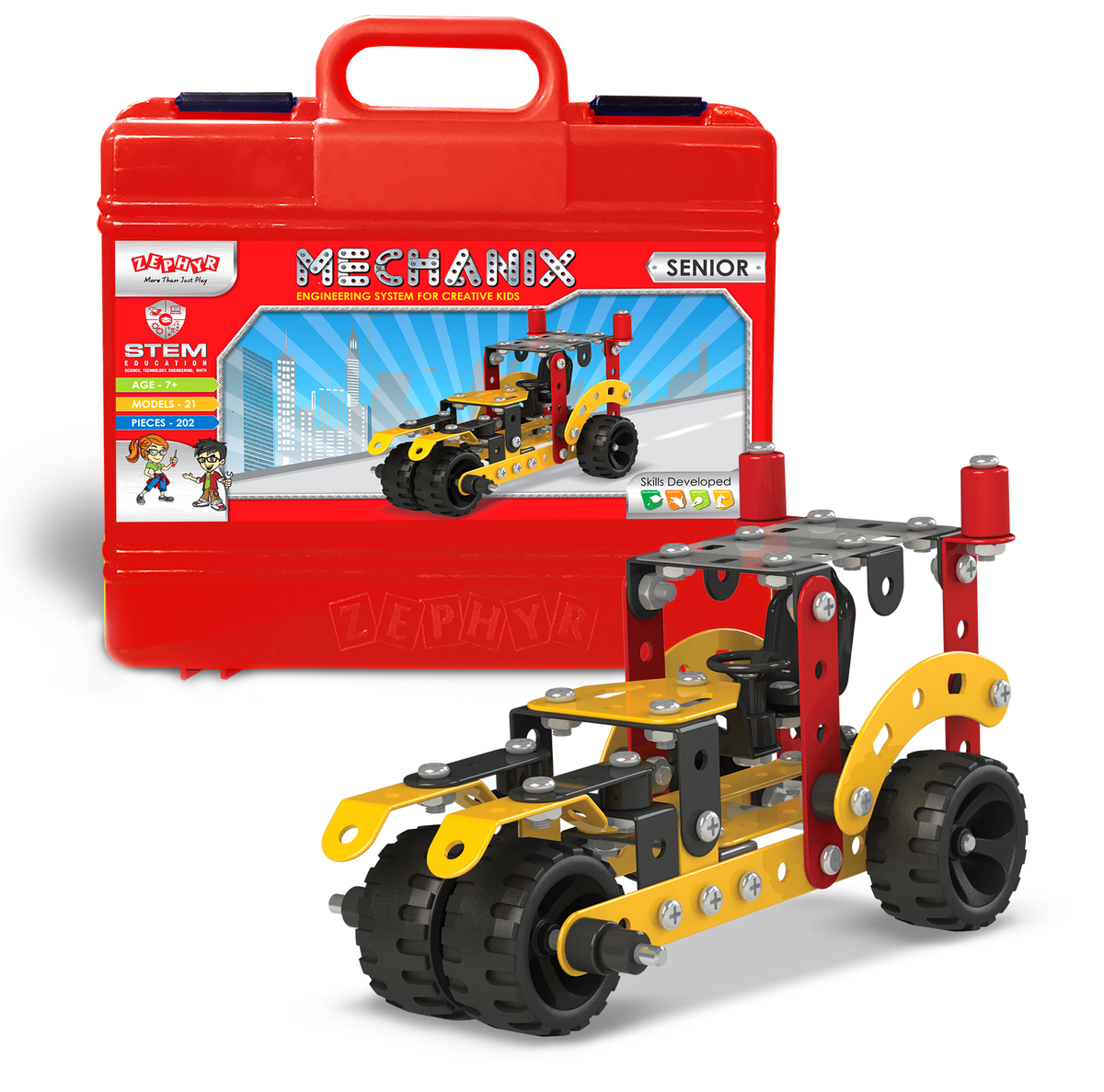 Mechanix Senior Smart Bag New Age Edition 21-in-1 Metal Construction Set Ages 7+ Years