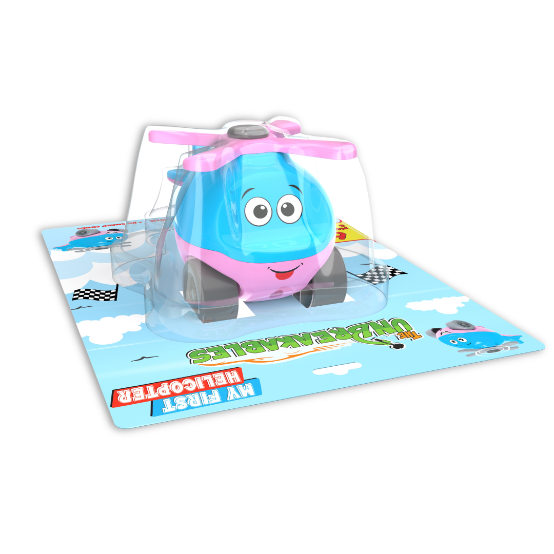 Unbreakables Helicopter durable push and roll Toy 1+ Year