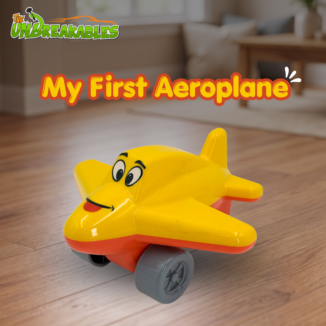 Unbreakables My First Aeroplane Durable Vehicle Toy 1Y+
