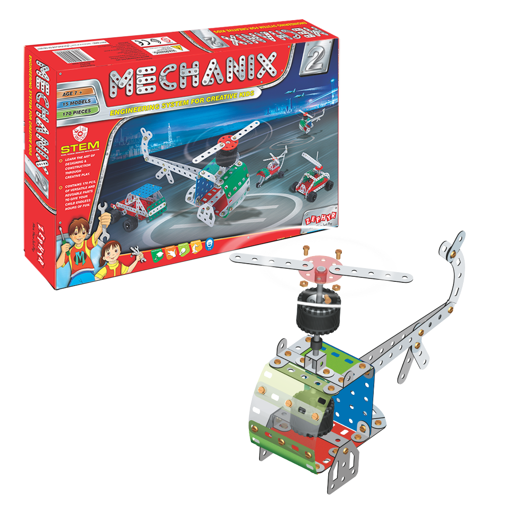Mechanix 2 Original Edition 15-in-1 Metal Construction Set for Ages 7+ Years