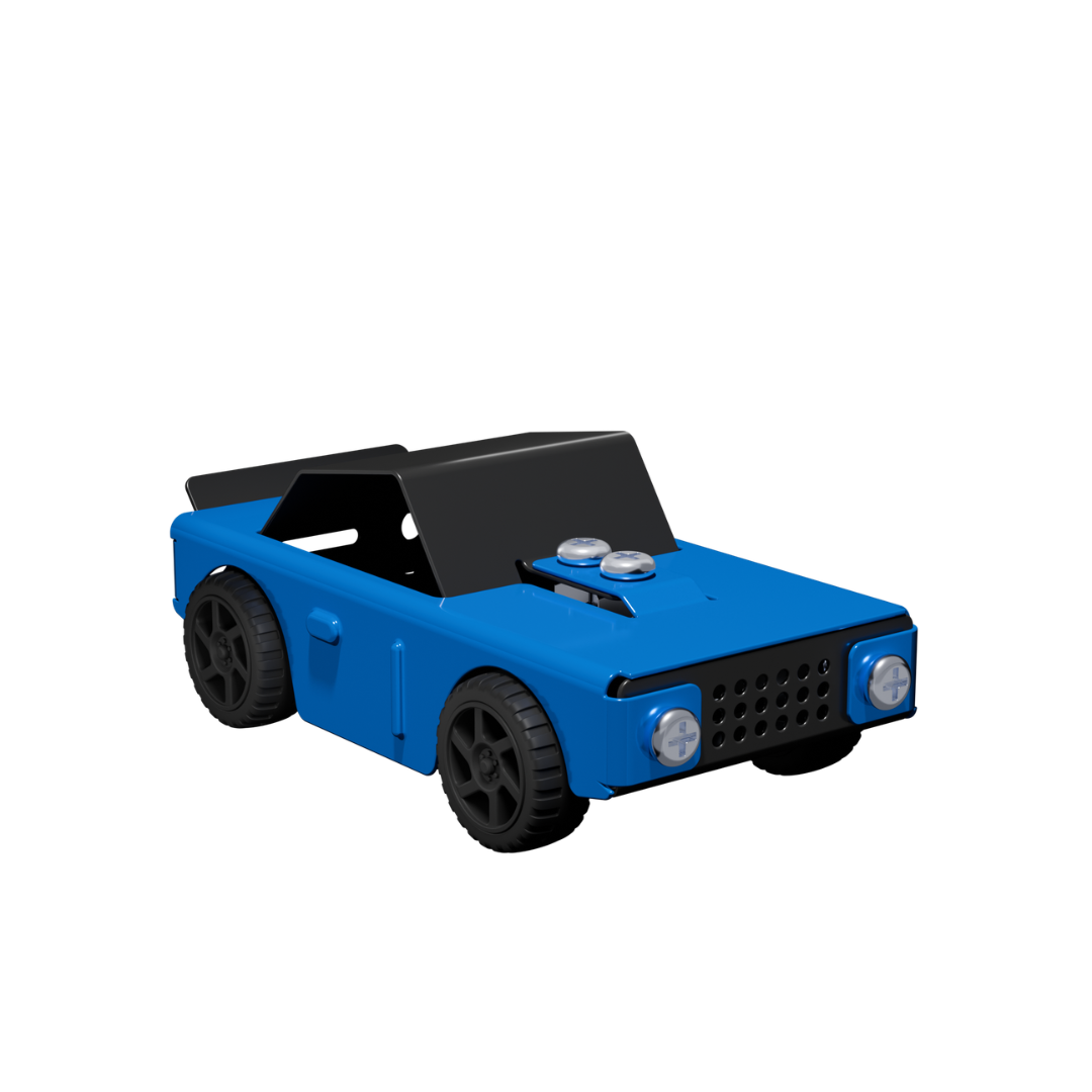 Mechanix Quix Muscle Blue DIY Metal Car Building Kit 8+ Years