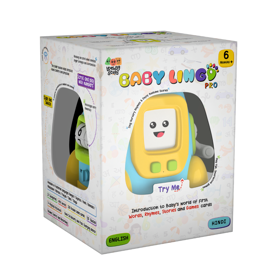 Baby Lingo Pro Interactive Multilingual Learning Toy  English-Hindi for Kids 3+ Years
