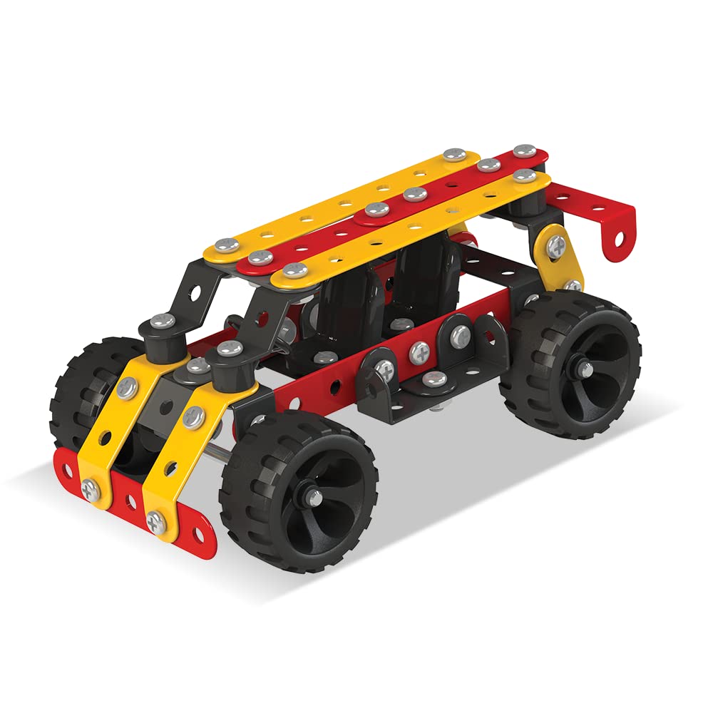 Mechanix Junior New Age Edition 14-in-1 Beginner Metal Construction Set for Ages 7+ Years