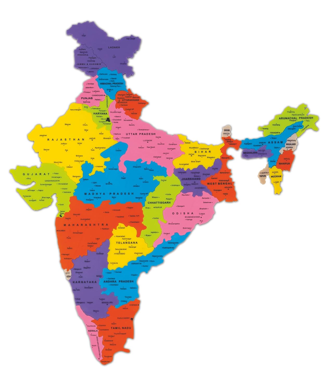 Discover 2-in-1 India Puzzle & Trivia Game for 7+ Years