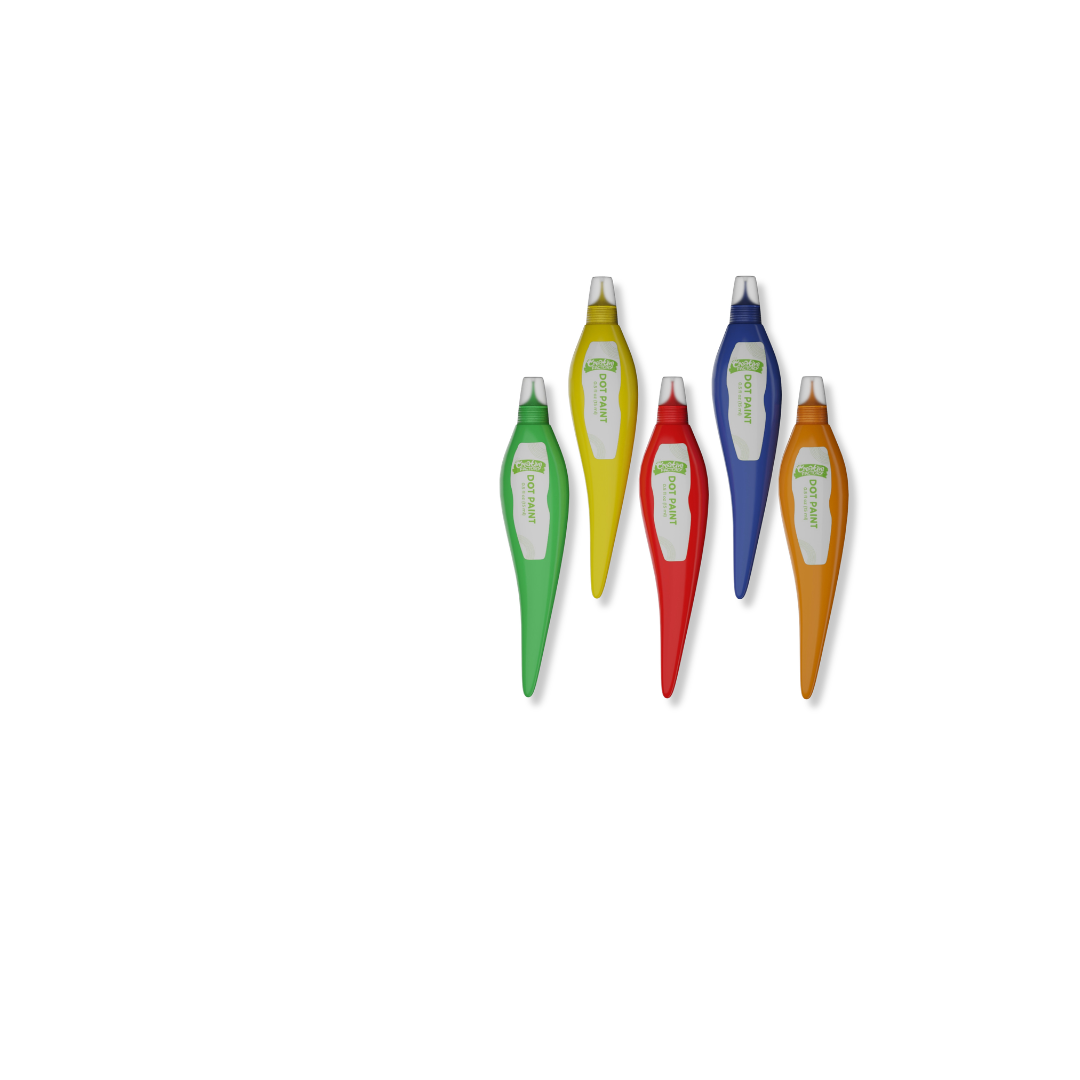 Dot Paint Textured Art Non-Toxic Paint Tubes 5+ Years