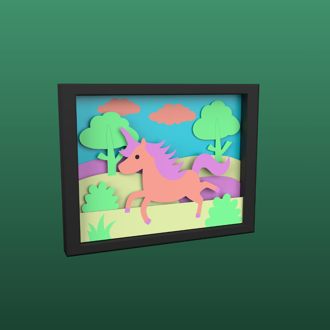 Fantasy Land Glow in the Dark Unicorn DIY Art Kit for Kids Age 3+ Years