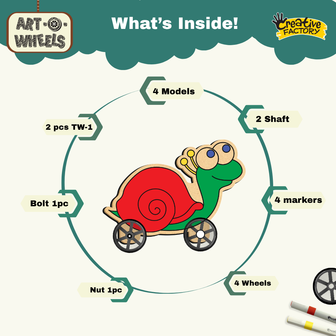 Art O Wheels DIY Art & Craft Activity Kit for 8+ Years