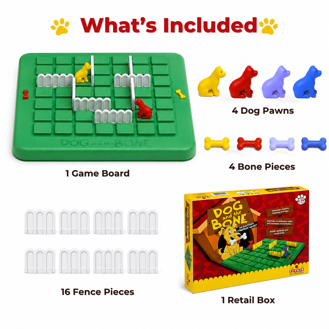Dog & The Bone Strategy Board Game for Ages 6+ Years