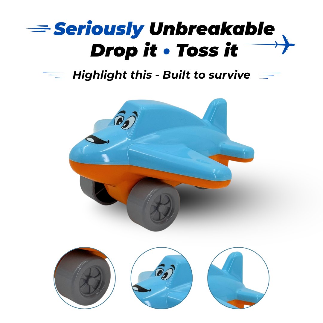 Unbreakables My First Aeroplane Durable Vehicle Toy 1Y+
