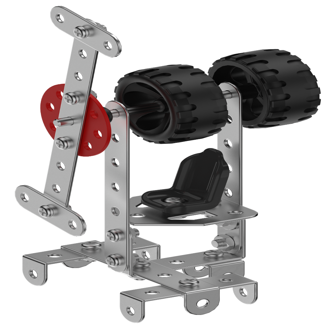 Mechanix Steel Neo 6-in-1 DIY Metal Building STEM Construction Toy for Ages 7+ Years