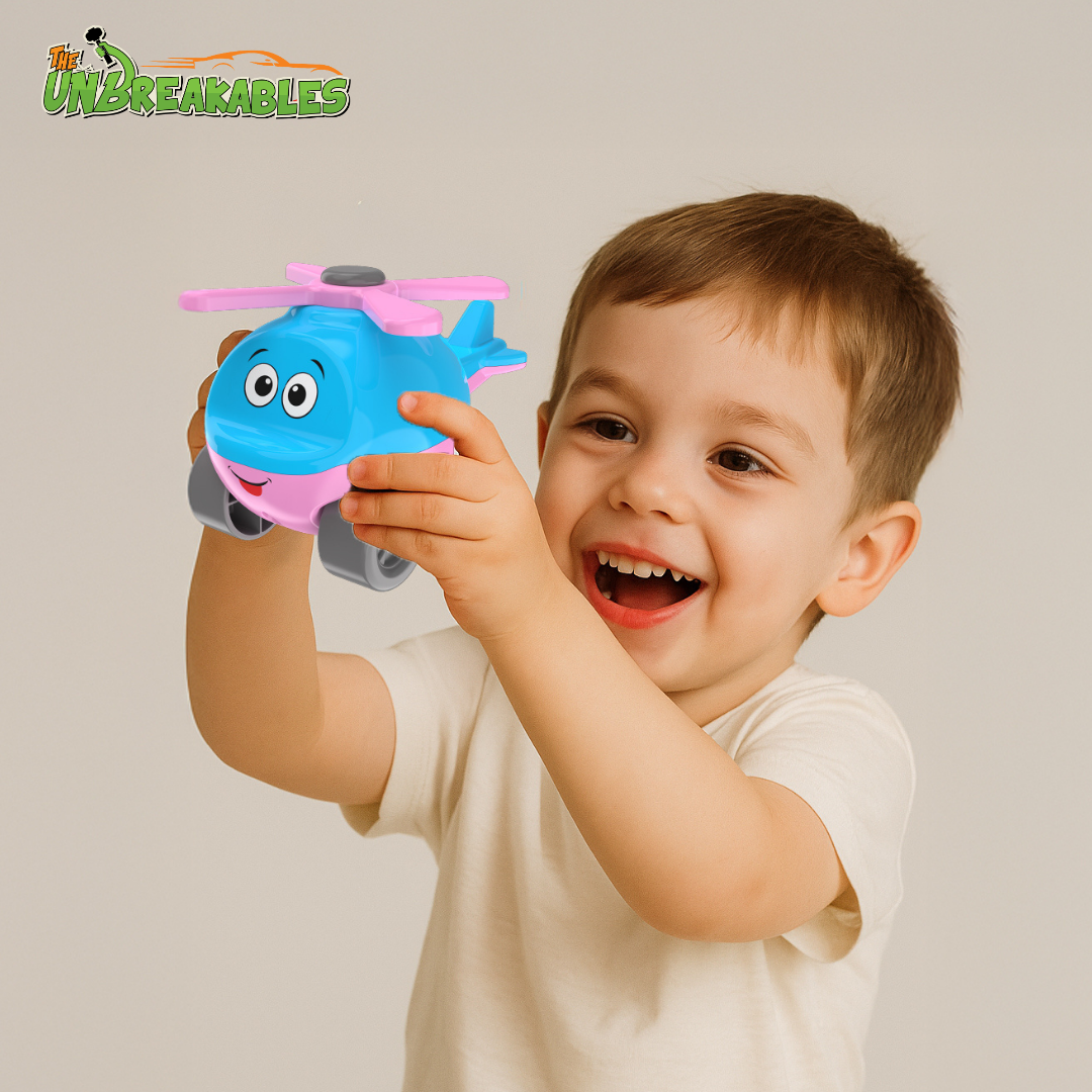 Unbreakables Helicopter durable push and roll Toy 1+ Year