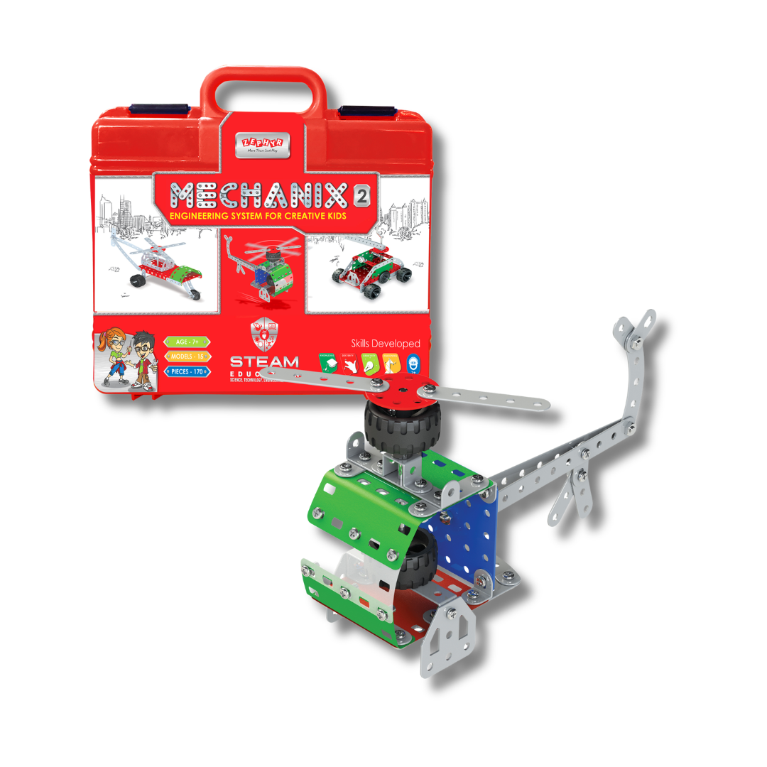 Mechanix 2 Smart Bag Original Edition 15-in-1 Metal Construction Set for Ages 7+ Years