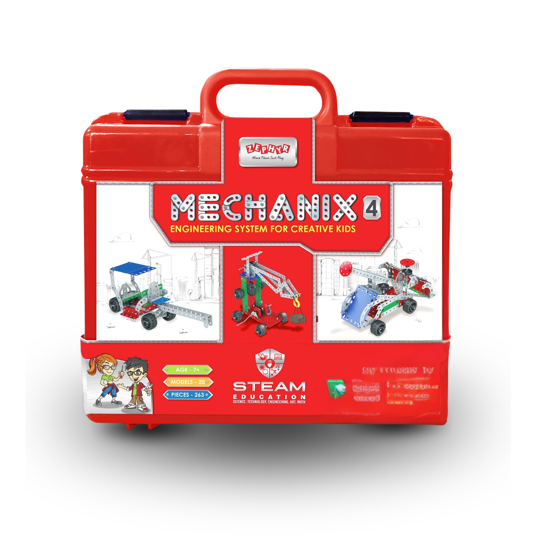 Mechanix 4 Smart Bag Original Edition 20-in-1 Metal Construction Set for Ages 8+ Years