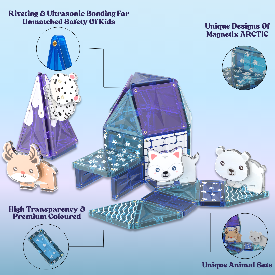 Magnetix Arctic Magnetic Construction Theme Set for Kids 8+ Years