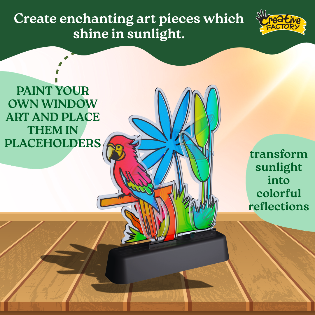 Sun Catchers Tropical Radiance DIY Art Activity Kit for Kids 8+ Years