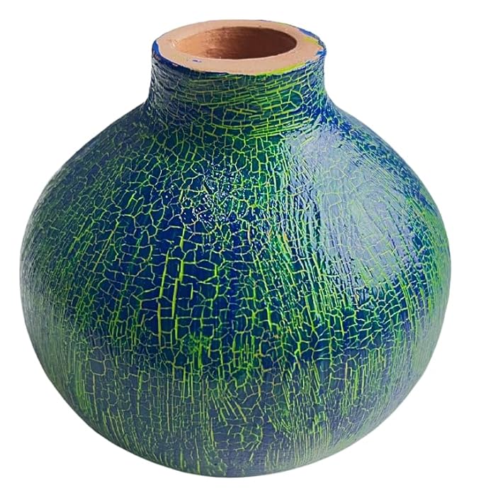 Crackle Paint Pot Painting Kit with Textured Finish for Ages 5+ Years