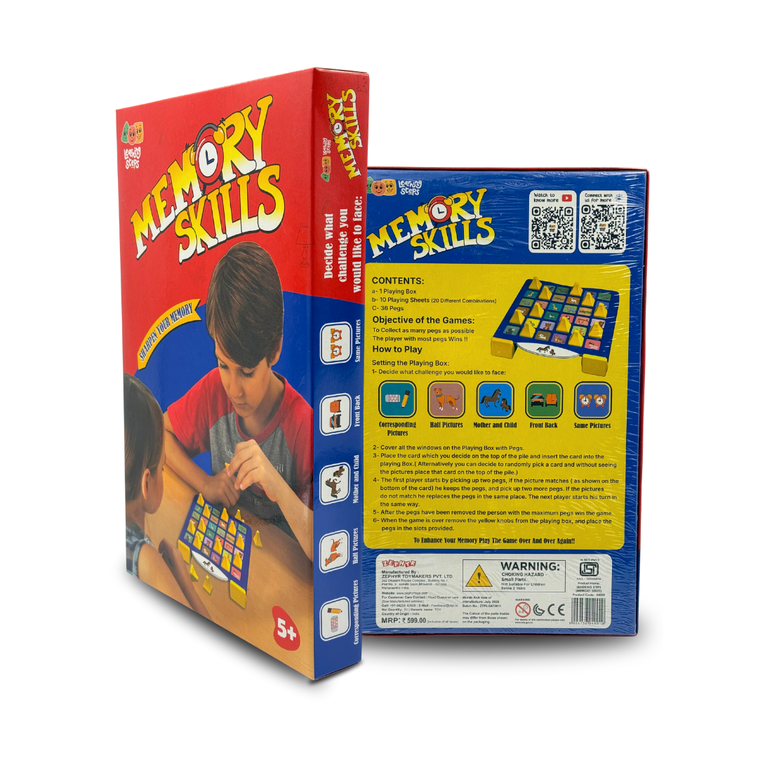 Memory Skills Premium Memory-Boosting Board Game for 5+ Years