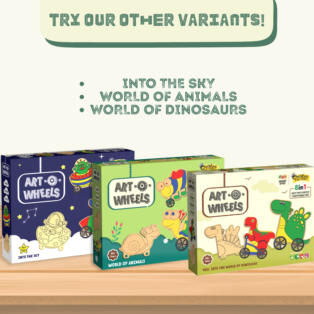 Art O Wheels DIY Art & Craft Into the Sky Theme Kit for 3+ Years