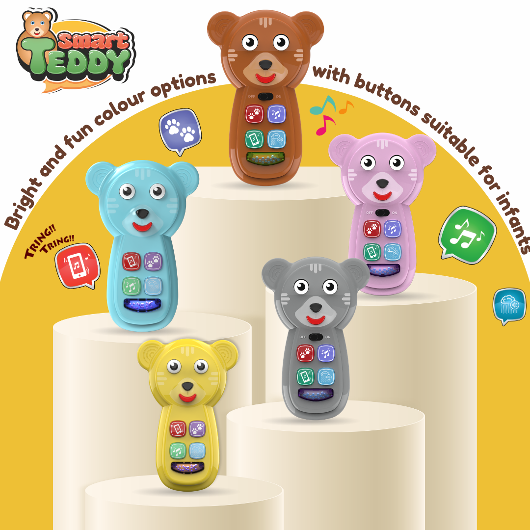 Smart Teddy Interactive Learning Toy for Toddlers 6+ Months