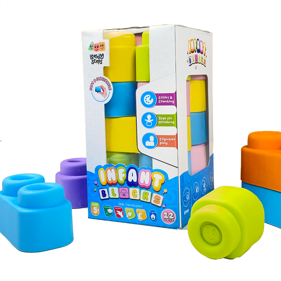 Infant Blocks set 1 - Soft, Safe, and Colorful Fun for Little Hands