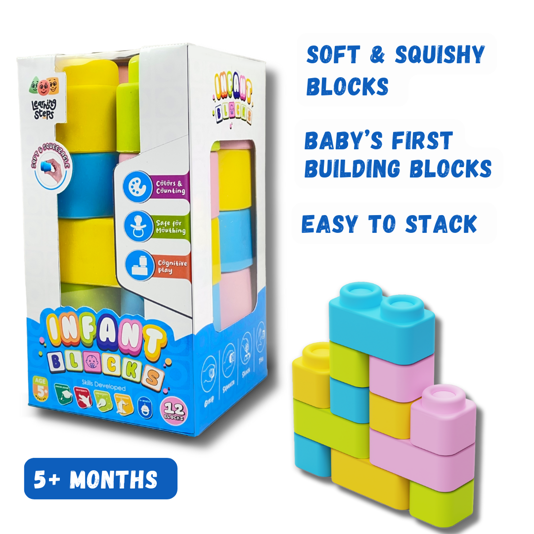 Infant Blocks set 1  - [ 12 Blocks ]