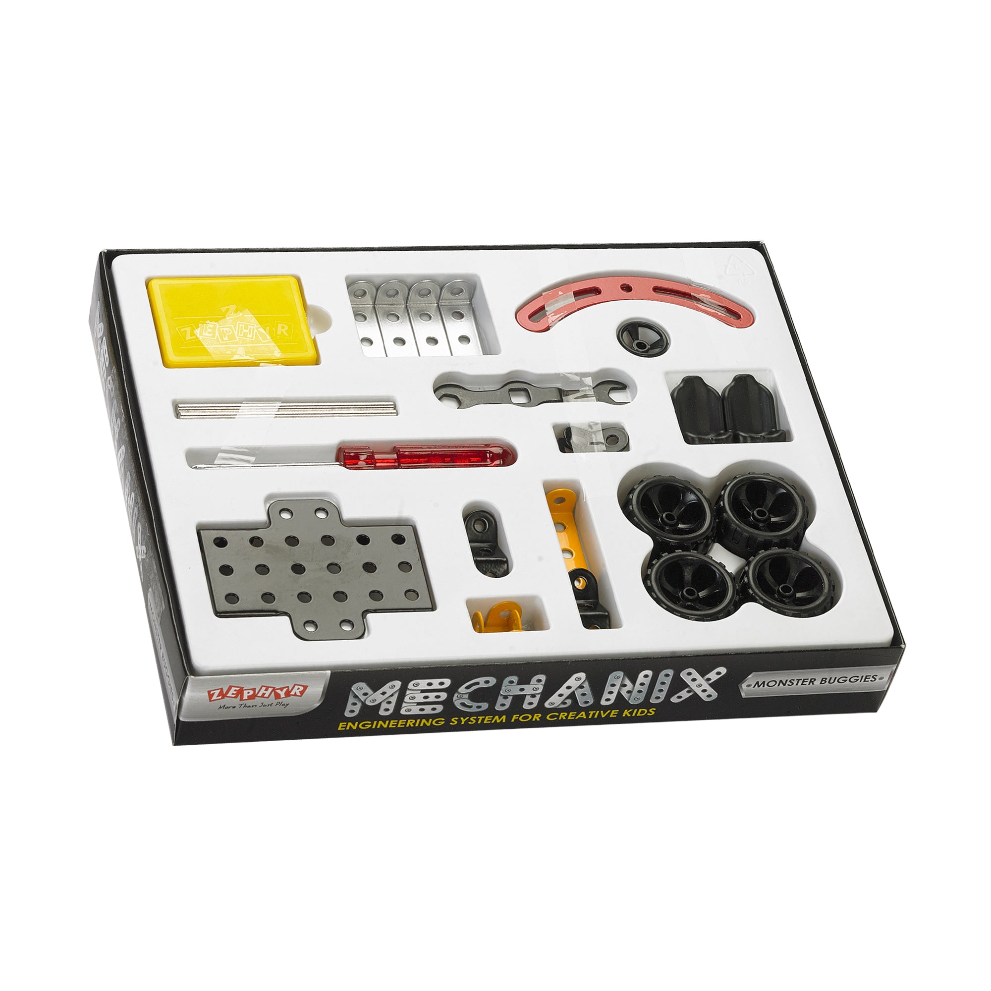 Mechanix Monster Buggies Vehicle Edition – 5-in-1 Metal Construction Set for Ages 7+ Years
