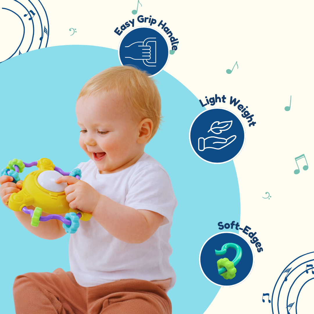 Musical Light & Sound compact Rattle for Infants 6+ Months