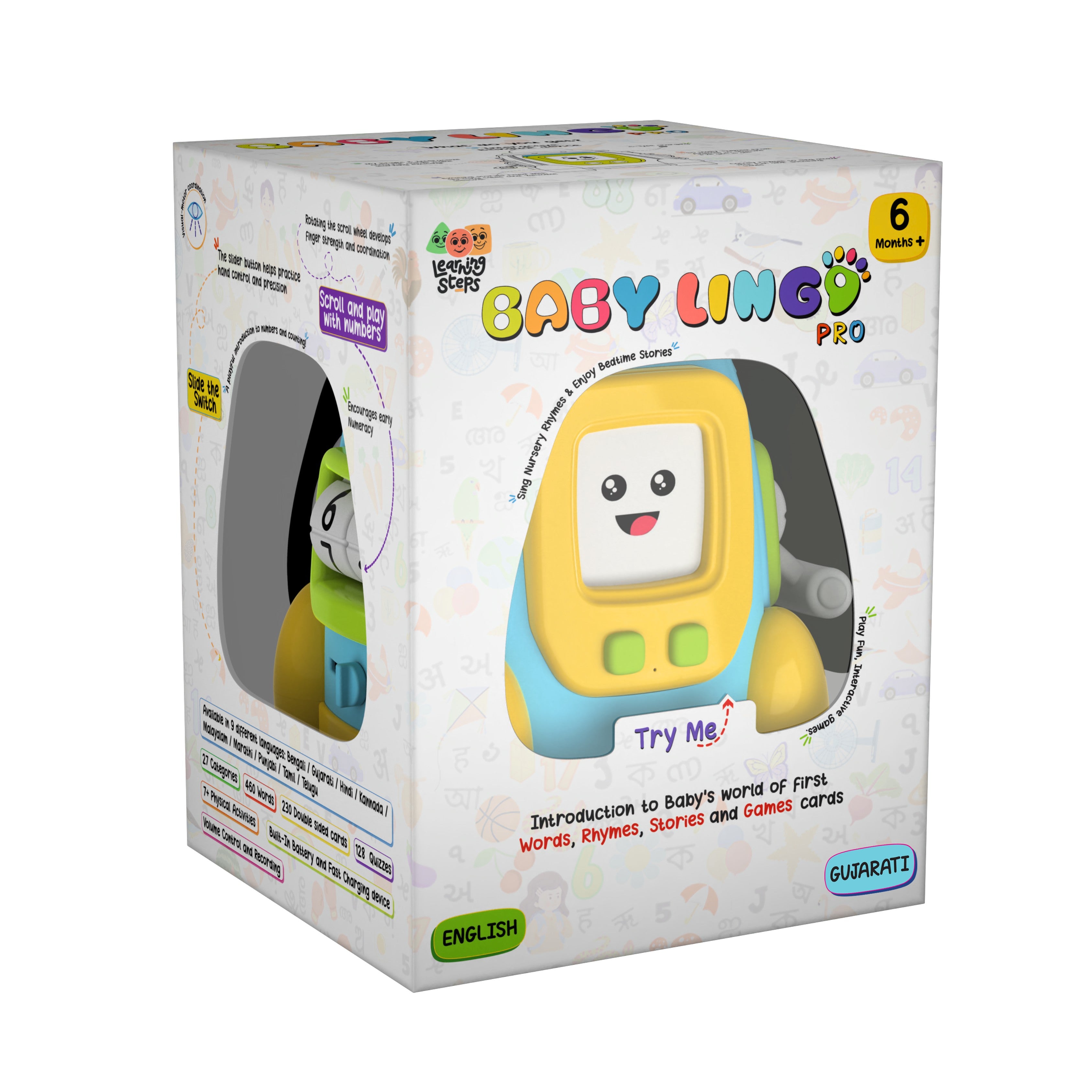 Baby Lingo Pro Interactive Multilingual Learning Toy for Kids 3+ Years