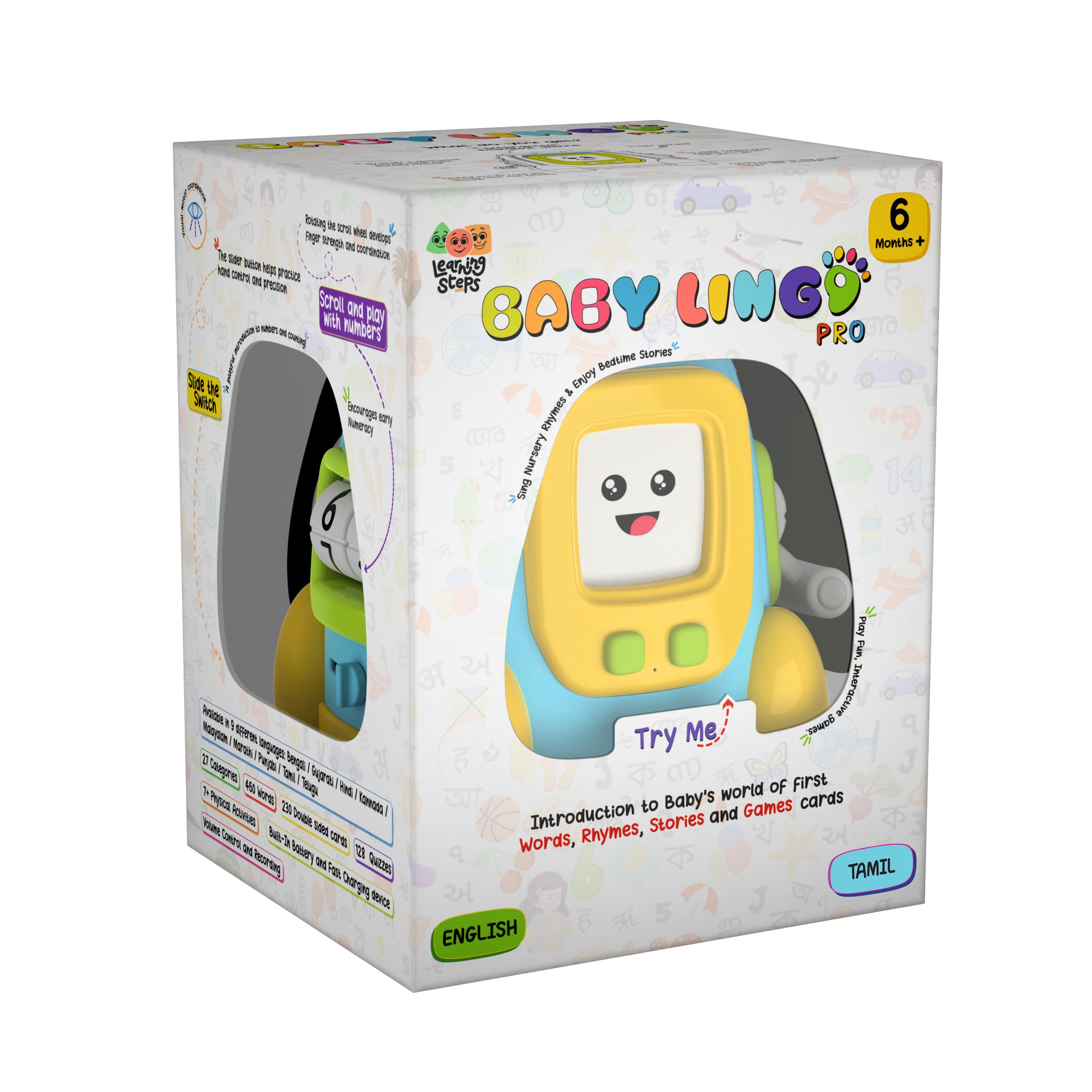 Baby Lingo Pro Interactive Multilingual Learning Toy for Kids 3+ Years