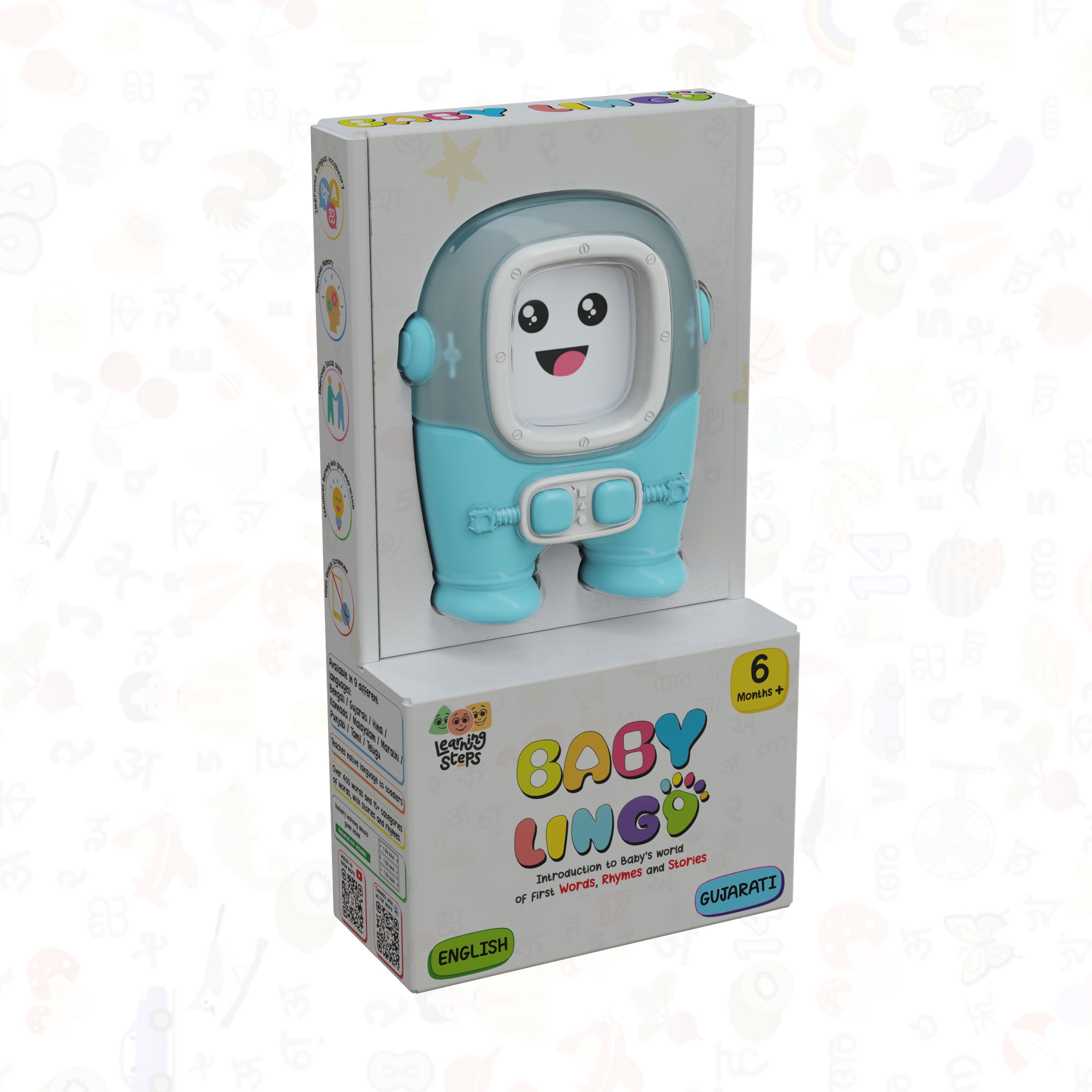 Baby Lingo Basic Interactive Multilingual Learning Toy  English-Hindi for Kids 3+ Years