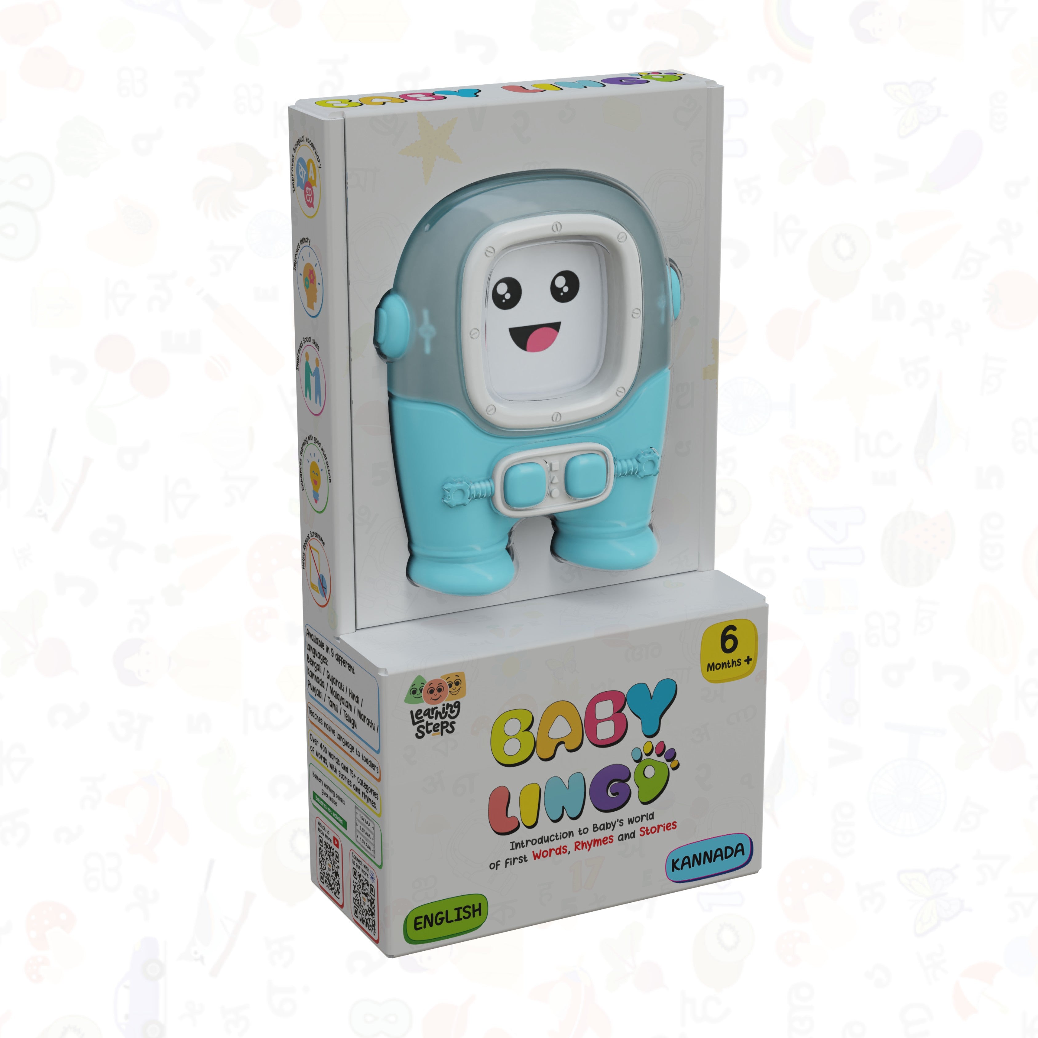 Baby Lingo Basic Interactive Multilingual Learning Toy  English-Hindi for Kids 3+ Years