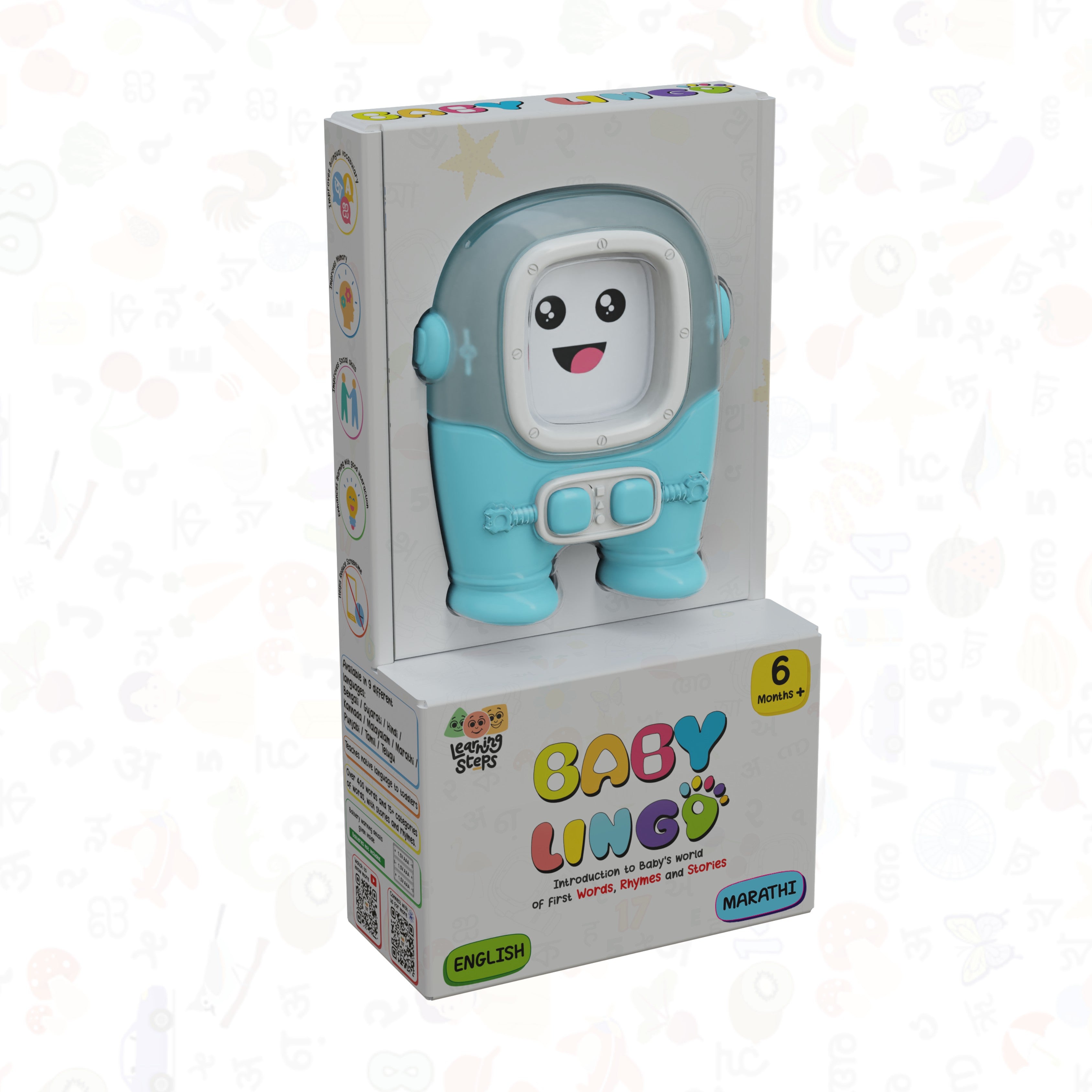 Baby Lingo Basic Interactive Multilingual Learning Toy  English-Hindi for Kids 3+ Years
