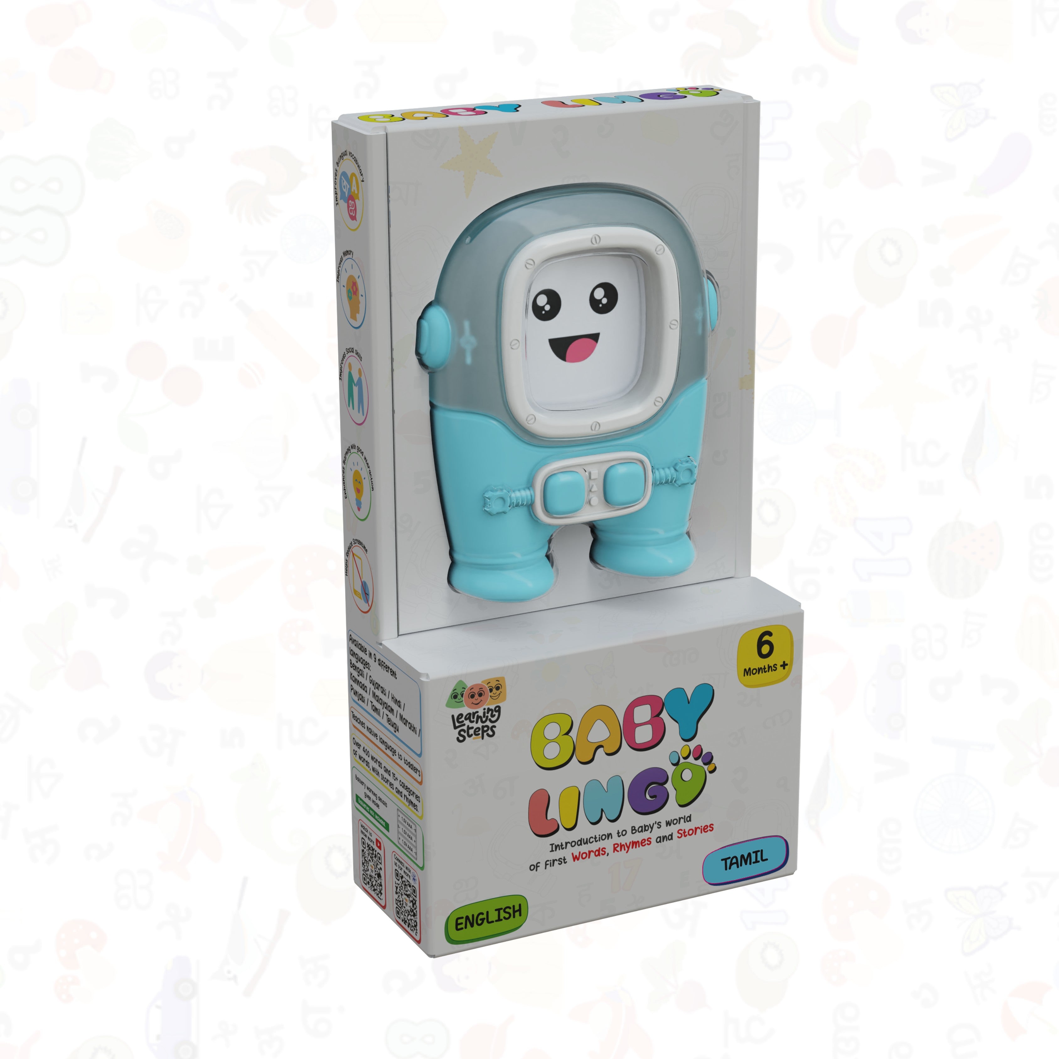 Baby Lingo Basic Interactive Multilingual Learning Toy  English-Hindi for Kids 3+ Years