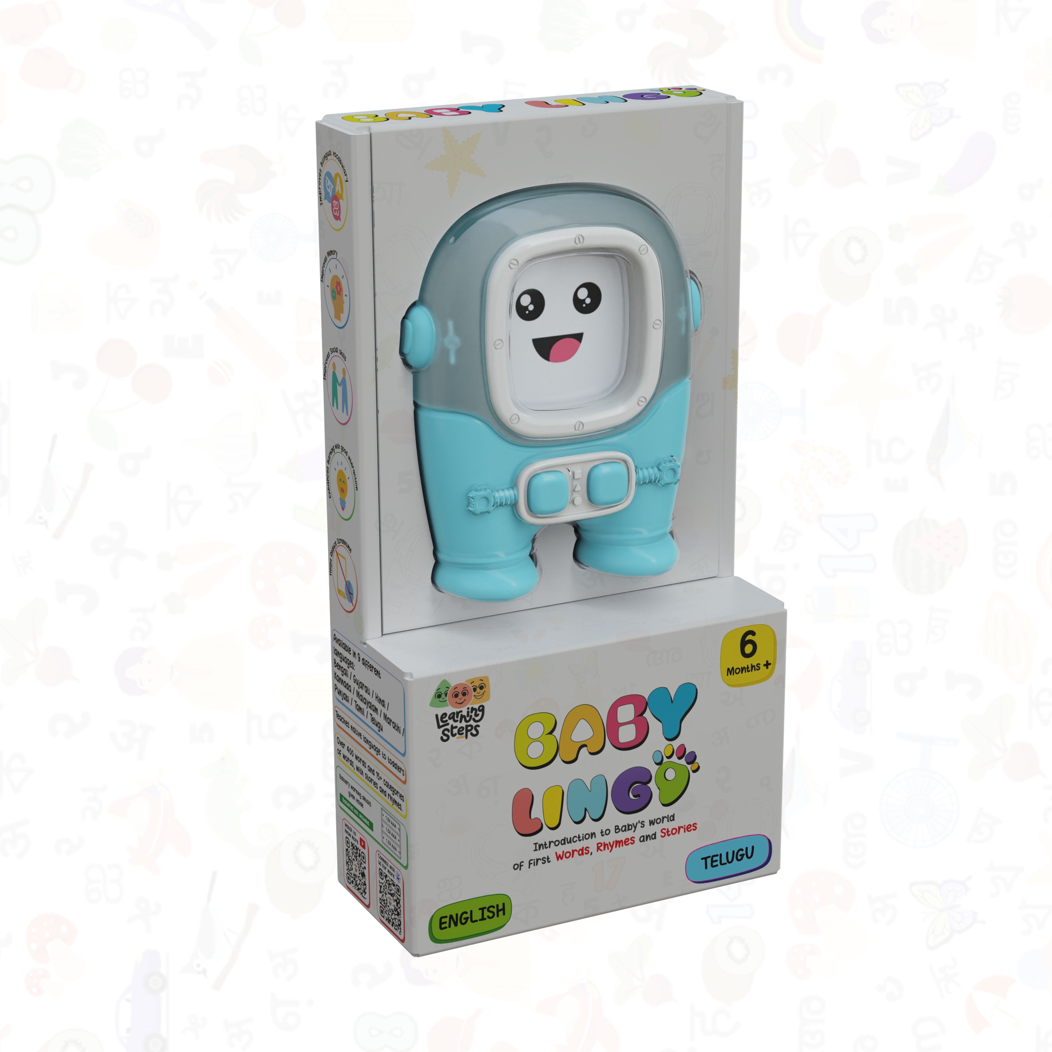 Baby Lingo Basic Interactive Multilingual Learning Toy  English-Hindi for Kids 3+ Years