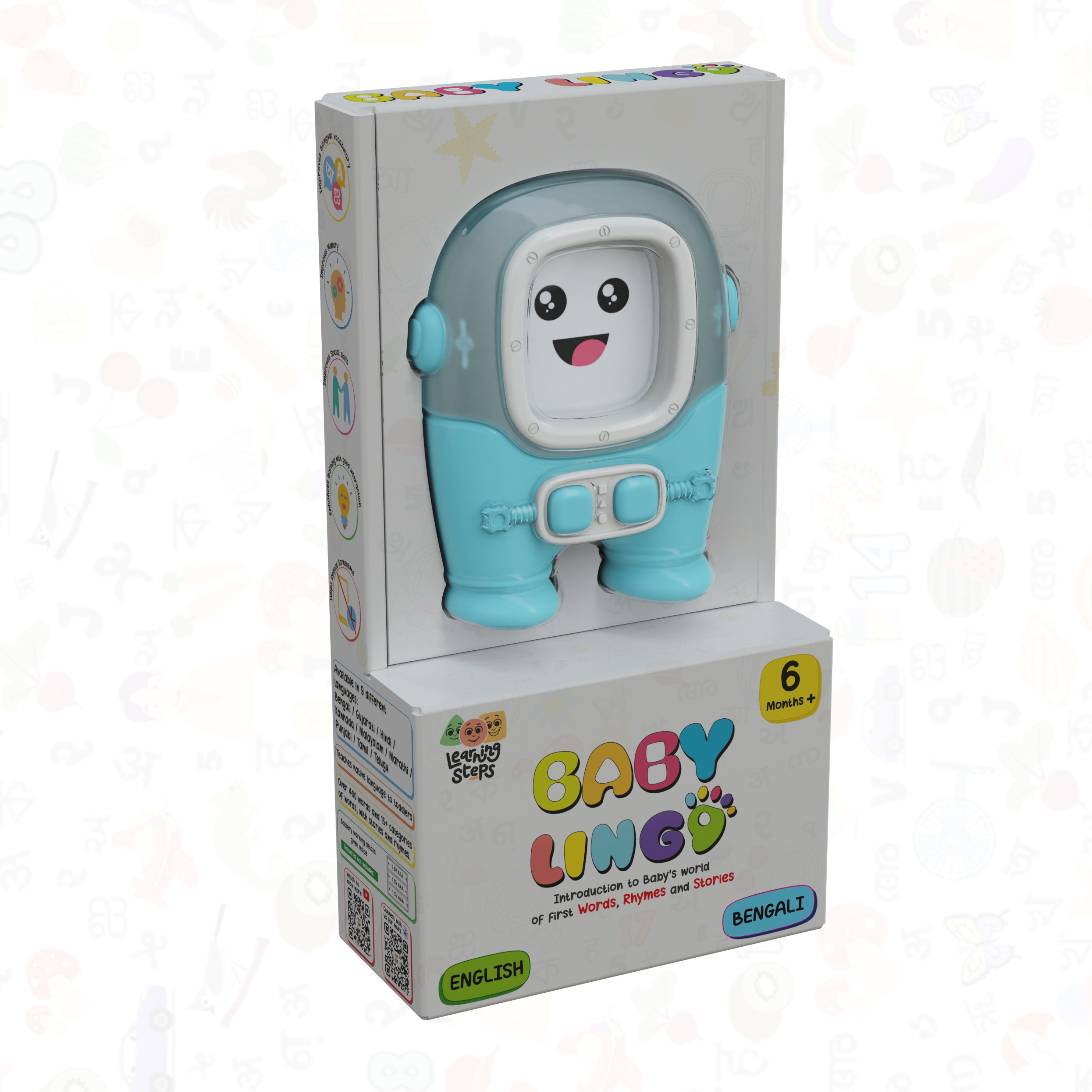 Baby Lingo Basic Interactive Multilingual Learning Toy  English-Hindi for Kids 3+ Years