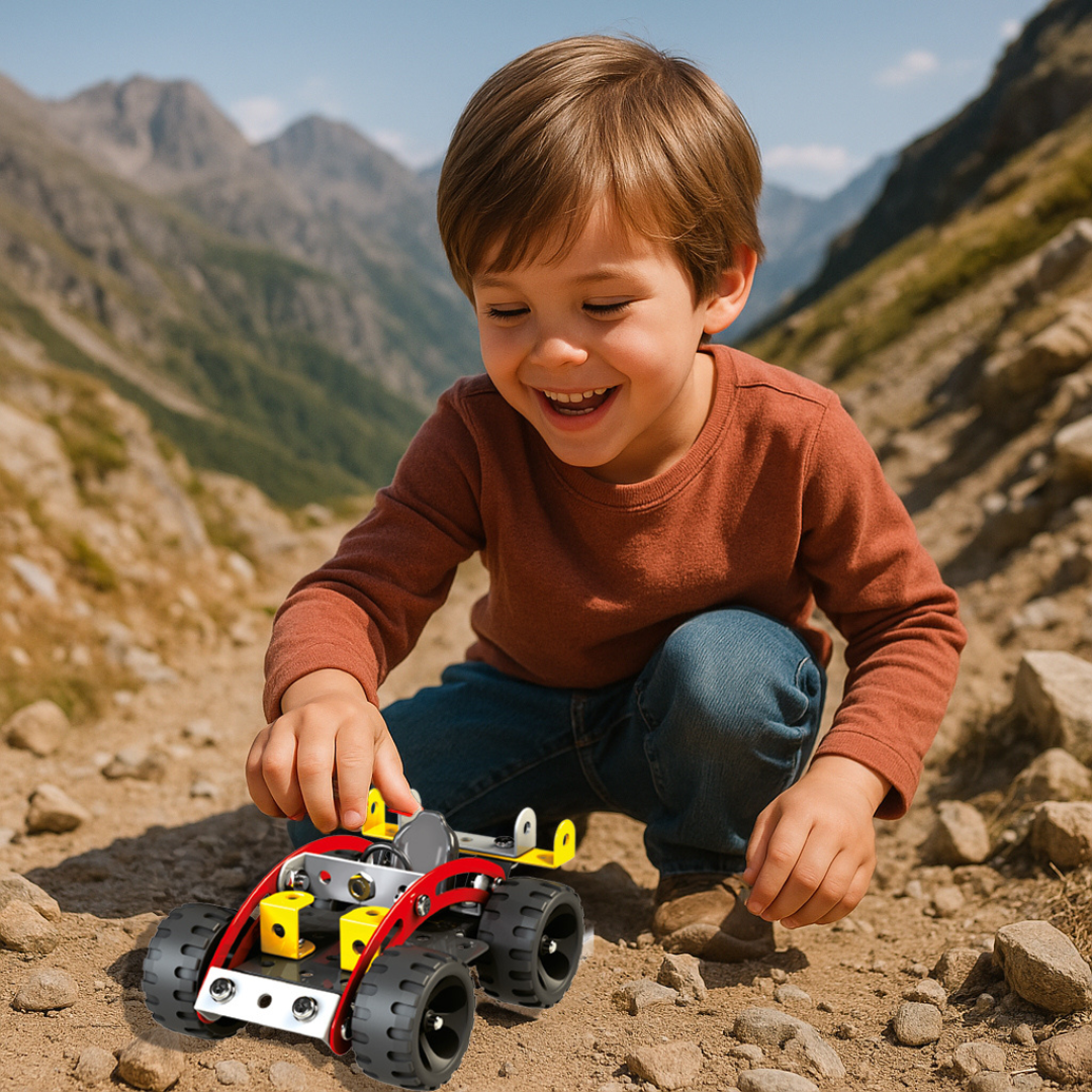 Mechanix Monster Buggies Vehicle Edition – 5-in-1 Metal Construction Set for Ages 7+ Years