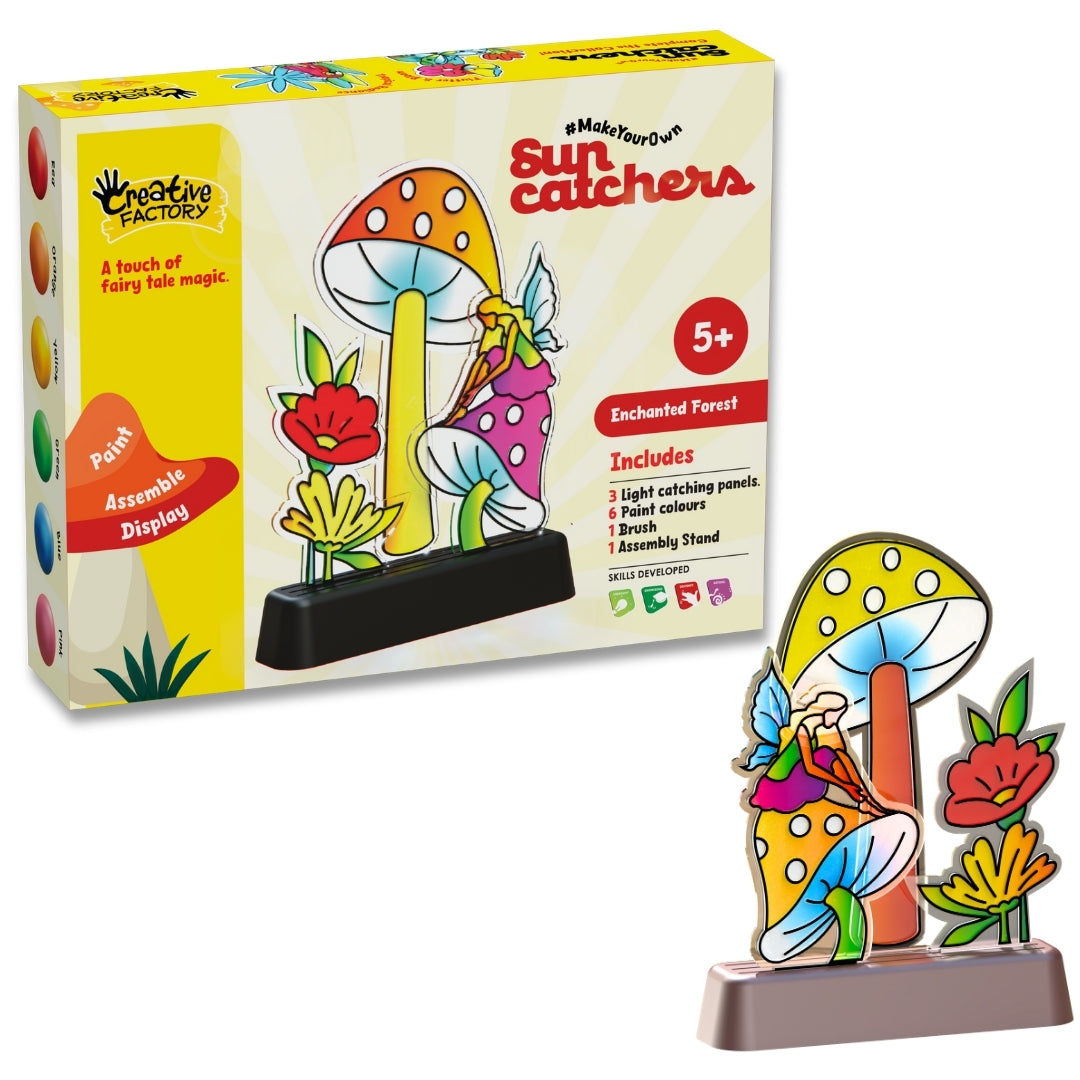 Sun Catchers Enchanted Forest DIY Art Activity Kit for Kids 8+ Years