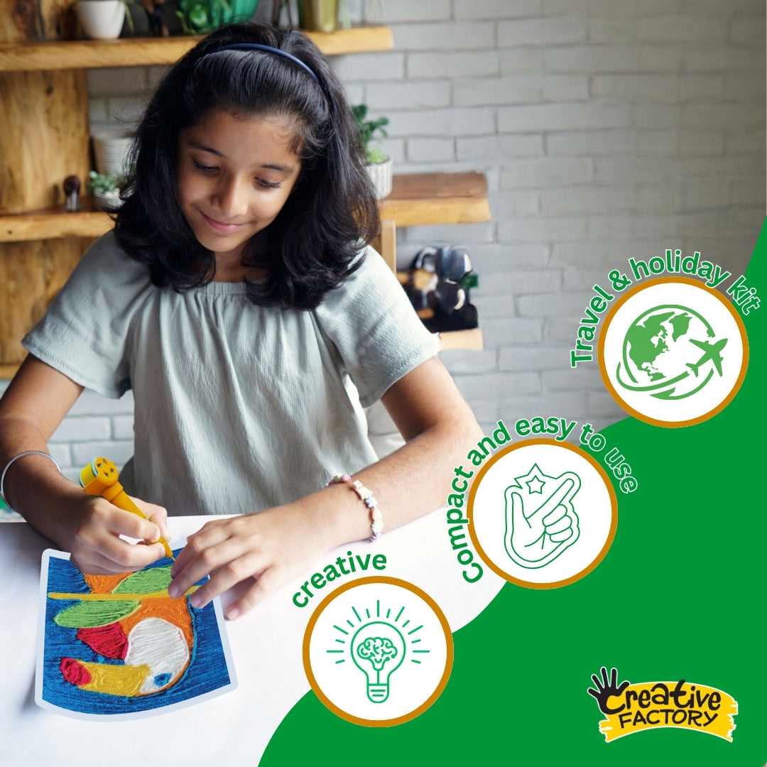 Woolcro Wool Painting Activity Forest Friends Theme Kit for 8+ Years